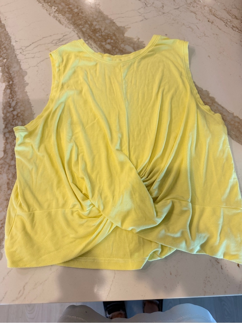 all in motion Yellow Twist-Back Tank Top - Women